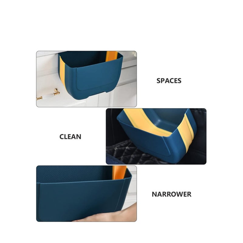 SOLARAE Kitchen Hanging Garbage Can Small Hanging Kitchen Trash Can Mini Garbage Bin for Cabinet Door - Image 3