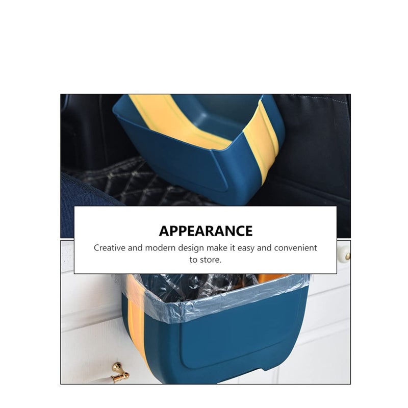 SOLARAE Kitchen Hanging Garbage Can Small Hanging Kitchen Trash Can Mini Garbage Bin for Cabinet Door - Image 5