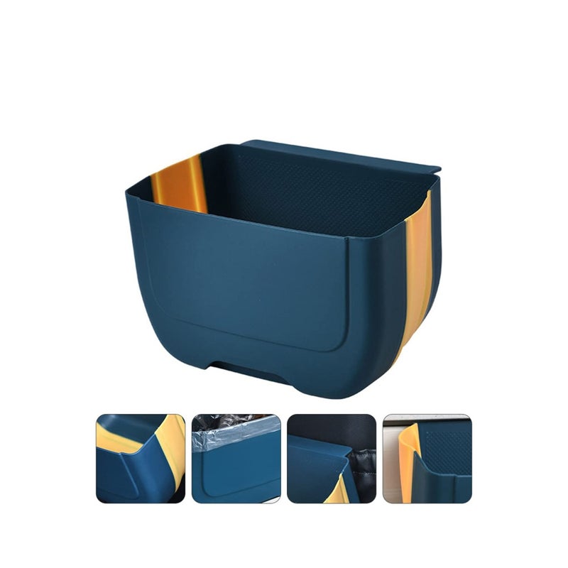 SOLARAE Kitchen Hanging Garbage Can Small Hanging Kitchen Trash Can Mini Garbage Bin for Cabinet Door - Image 4