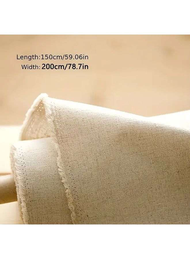 Bohemia Heavy Duty Linen Fabric 2m x 1.5m Precut for Sofa Covers Canvas Handbag - Image 3