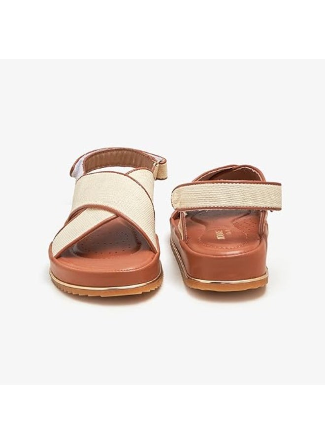 NDURE Women's Soft Glide Criss-Cross Strap Sandals - Image 3
