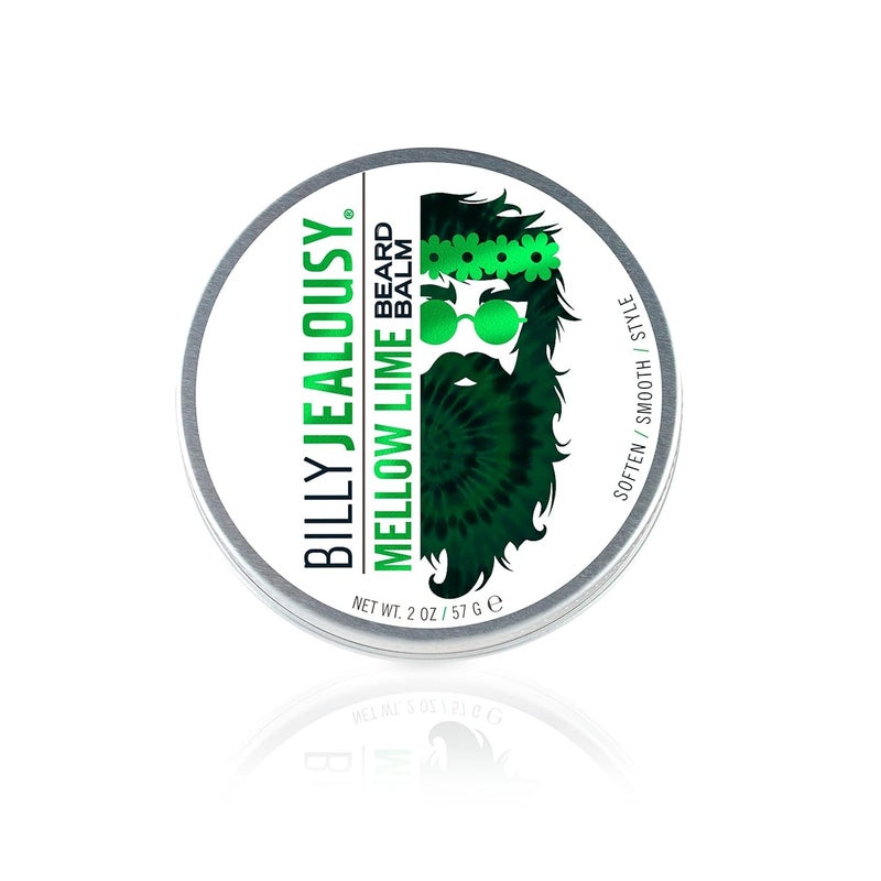 Billy Jealousy Beard Balm with Light Hold  Low Shine Everyday Beard Styling Balm Loaded With Coconut Shea  Sunflower Oils For Smooth  Nourished Facial Hair  Skin Mellow Lime 2 Oz