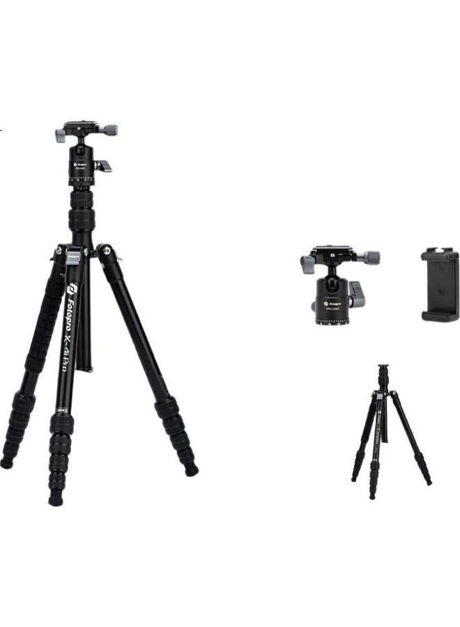 Fotopro E4I Pro+42Qp&Joy Co-Branded Edition, Detachable Gimbal, Adjustable Monopod, Easy-Folding Panoramic Shooting, Tripod Stand With Gimbal For Mirrorless And Digital Cameras, Includes Phone Clamp - Image 1