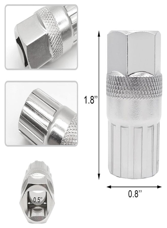 Quacc Bicycle Freewheel Remover Tool Mountain Bike Bottom Bracket Removal Compatible with Shimano Sunrace Sram Dnp - Image 4