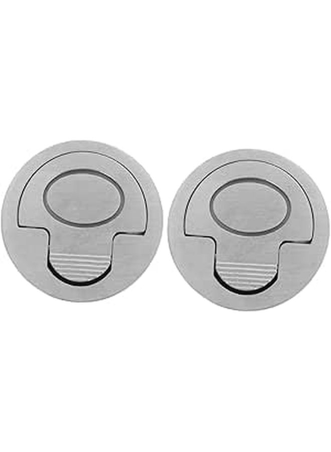 2Pcs Flush Mount Recessed Boat Hatch Handle Pulls Marine Cabinet Lift Hardware - Image 1