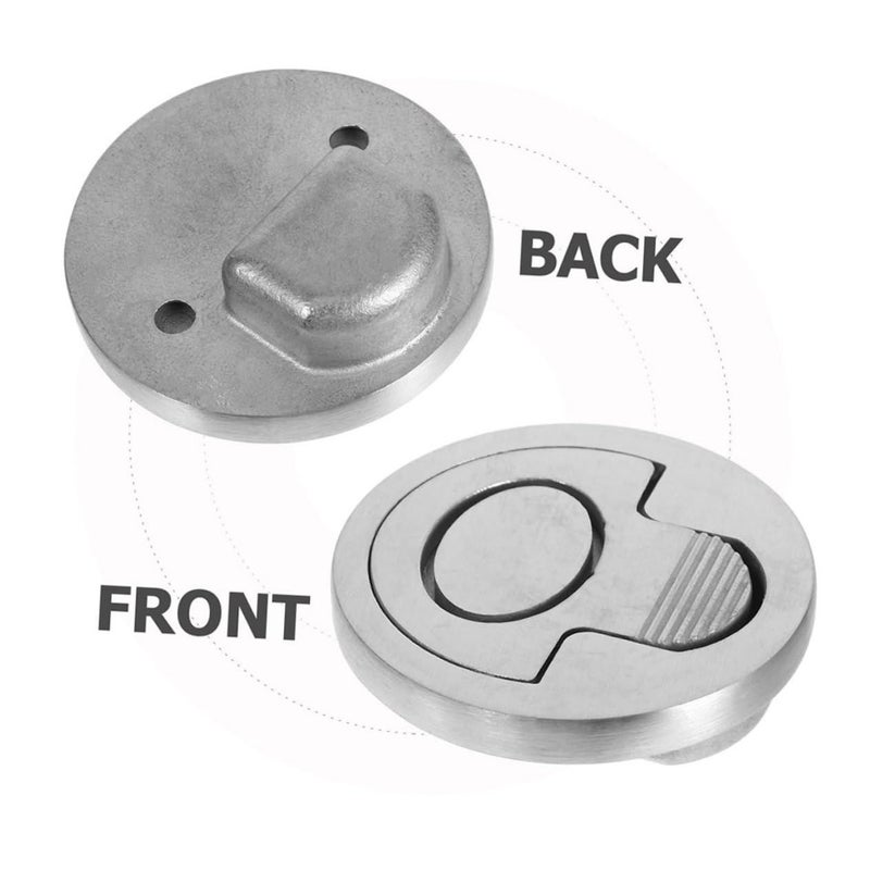 2Pcs Flush Mount Recessed Boat Hatch Handle Pulls Marine Cabinet Lift Hardware - Image 4