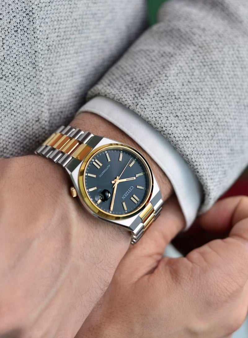 Citizen Automatic Water Resistant Black Dial Stainless Steel Men's Watch - Nj0154-80H - 40mm - Image 4