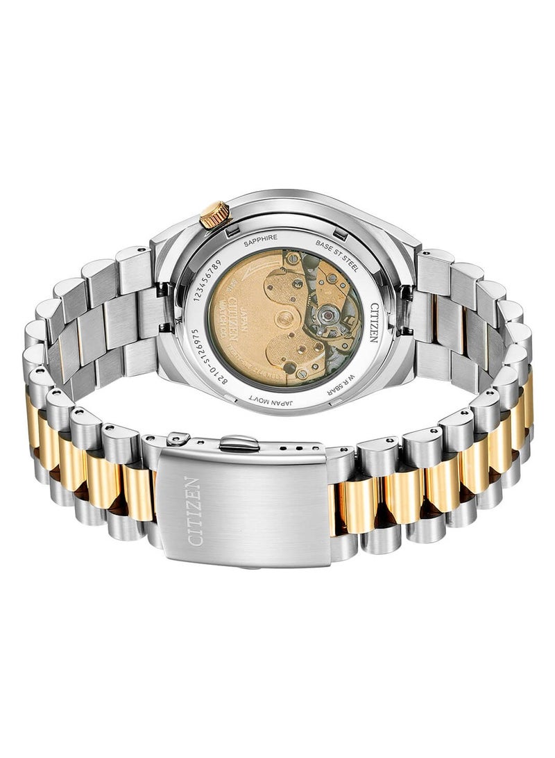 Citizen Automatic Water Resistant Black Dial Stainless Steel Men's Watch - Nj0154-80H - 40mm - Image 2