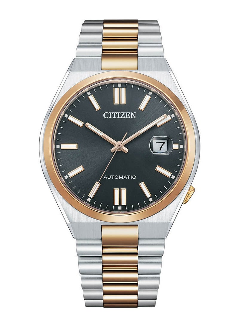 Citizen Automatic Water Resistant Black Dial Stainless Steel Men's Watch - Nj0154-80H - 40mm - Image 1