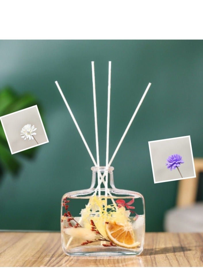 OASIS-TH Flower Reed Diffuser Set Scent Diffuser With Sticks Home Fragrance Flower Diffuser For Home Office Bathroom Shelf Decor Salvia Scent 100 ml  - Image 1