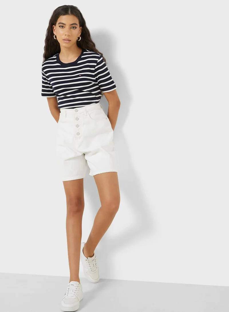 TOMMY HILFIGER Crew Neck Striped T-Shirt