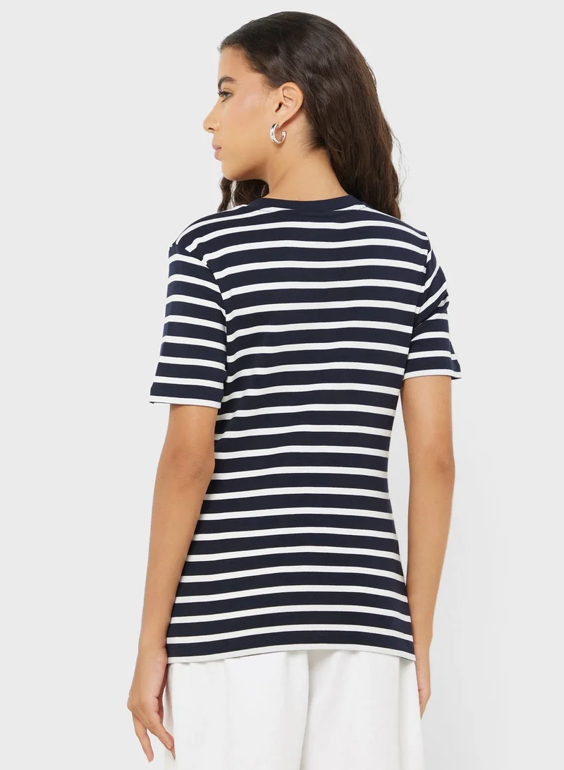 TOMMY HILFIGER Crew Neck Striped T-Shirt
