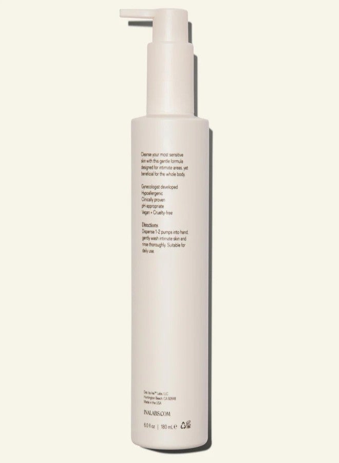 Ina Balancing Intimate Cleanser - pH Balanced Feminine Wash for Vulvar Care, Feminine Hygiene & Sensitive Skin - Non-Irritating Gynecologist Developed Intimate Wash w/Witch Hazel & Aloe, 6 fl oz - Image 5