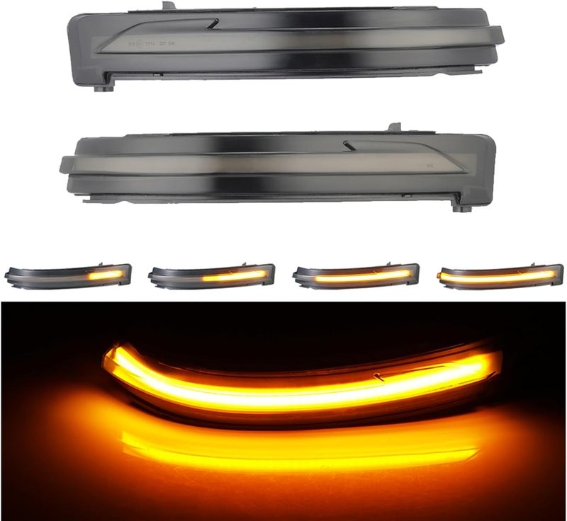 QASULER Dynamic Flowing Side Mirror LED Turn Signal Light - Image 4