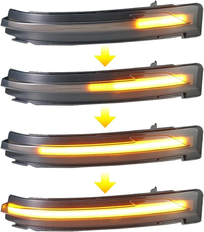 QASULER Dynamic Flowing Side Mirror LED Turn Signal Light - Image 3
