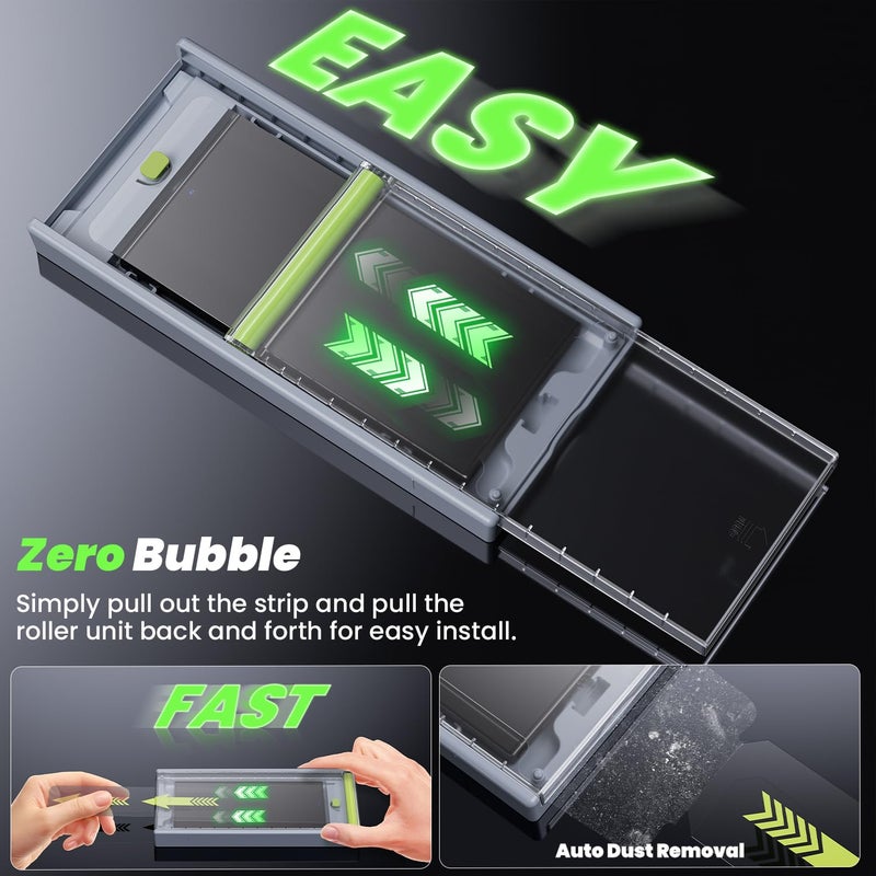 WSKEN for Samsung Galaxy S24 Ultra Privacy Screen Protector Tempered Glass [24Â° Anti-Spy] [Zero Bubble] [Auto Dust-Remove] [Support Fingerprint Unlock] Anti Glare HD 9H 6.8 inch - 2 Pack - Image 3