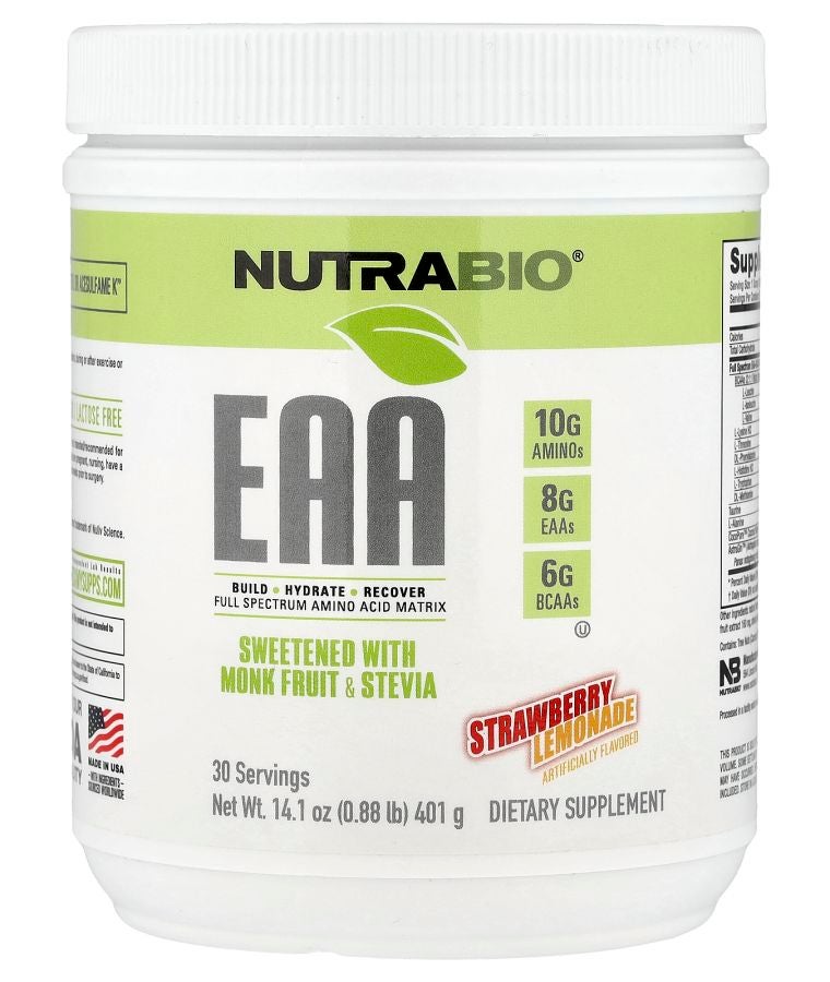 NutraBio EAA Strawberry Lemonade 0.88 lb (401 g)