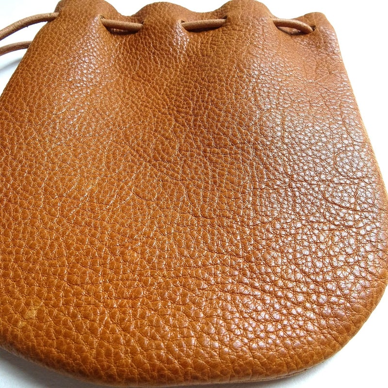 Analys CC Fantastic Workmanship Genuine Leather Drawstring Coin Purse - Image 2