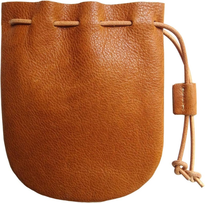 Analys CC Fantastic Workmanship Genuine Leather Drawstring Coin Purse - Image 1