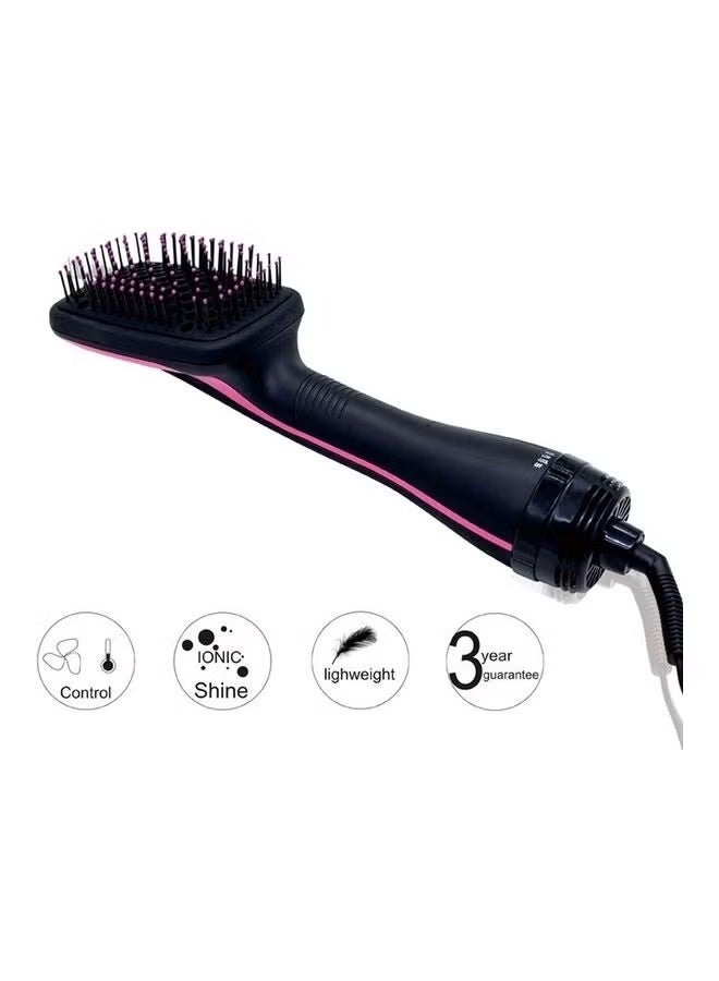 BGM Professional Multi Function Electric Hair Blow Brush Black - Image 3
