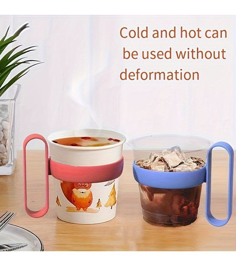 7 Pcs Random Color Paper Cup Holders Simple Plastic Racks for Office Bathroom - Image 4