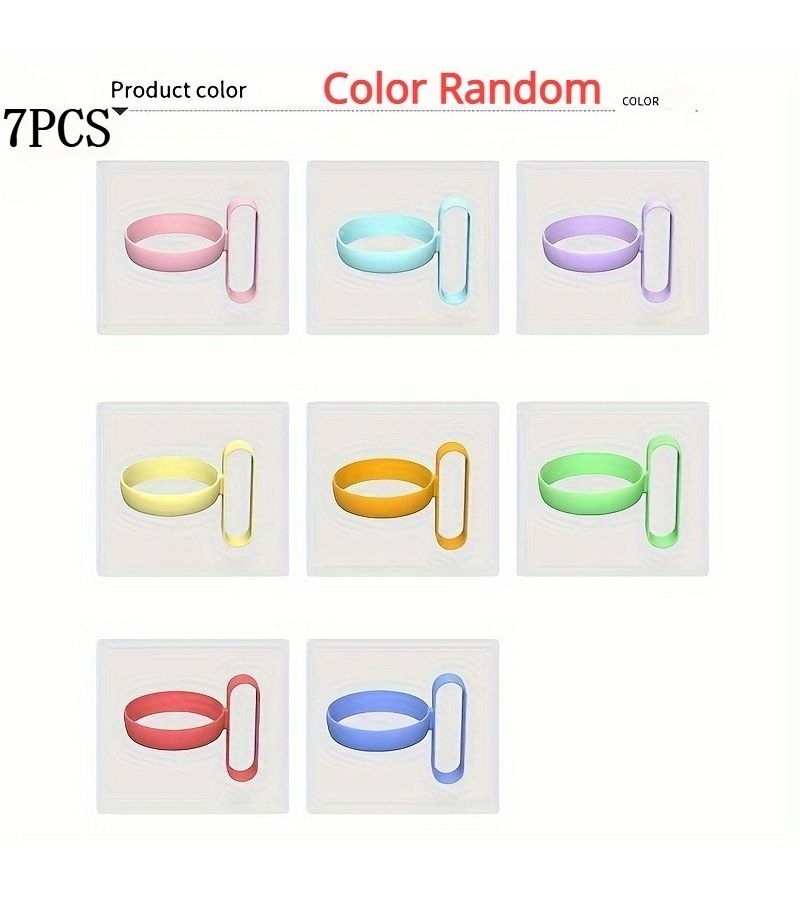 7 Pcs Random Color Paper Cup Holders Simple Plastic Racks for Office Bathroom - Image 5