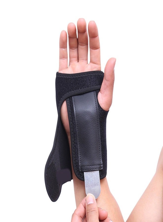 SUPVOX Sports Wrist Support Brace with Steel Board Protective Palm Splint for Carpal Tunnel Tendonitis Relief Right Hand Comfortable Design - Image 1