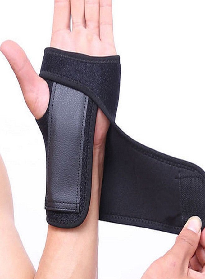 SUPVOX Sports Wrist Support Brace with Steel Board Protective Palm Splint for Carpal Tunnel Tendonitis Relief Right Hand Comfortable Design - Image 2