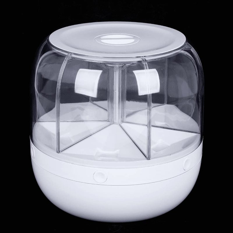 Jolfay Jolfay Rice and Grain Storage Container 360 Rotating Food Dispenser Measuring Cylinder with Lid Moisture Resistant Household Sealed Storage for Black Rice Yellow Rice and Other Small Beans  - Image 5