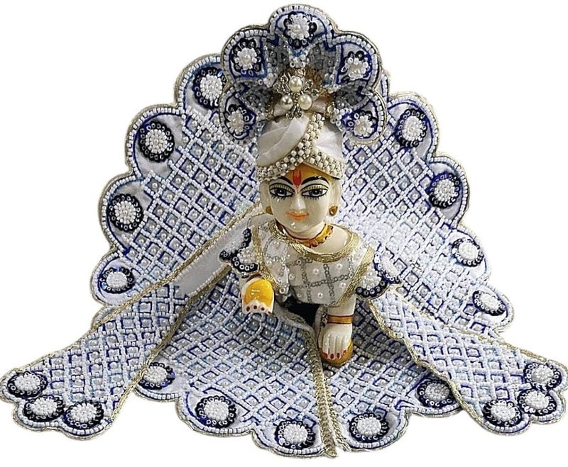 Partish Laddu Gopal Dress Size 4 l Ladoo Gopal Dress l Kanha Ji Dress Size 0 1 2 3 4 5 6 (Pink, Size 4) - Image 2
