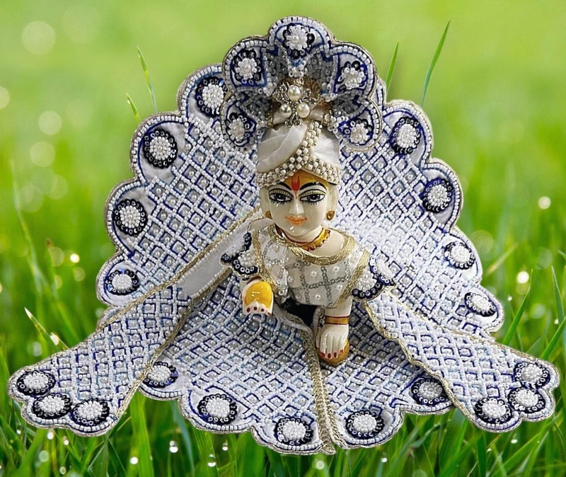 Partish Laddu Gopal Dress Size 4 l Ladoo Gopal Dress l Kanha Ji Dress Size 0 1 2 3 4 5 6 (Pink, Size 4) - Image 1