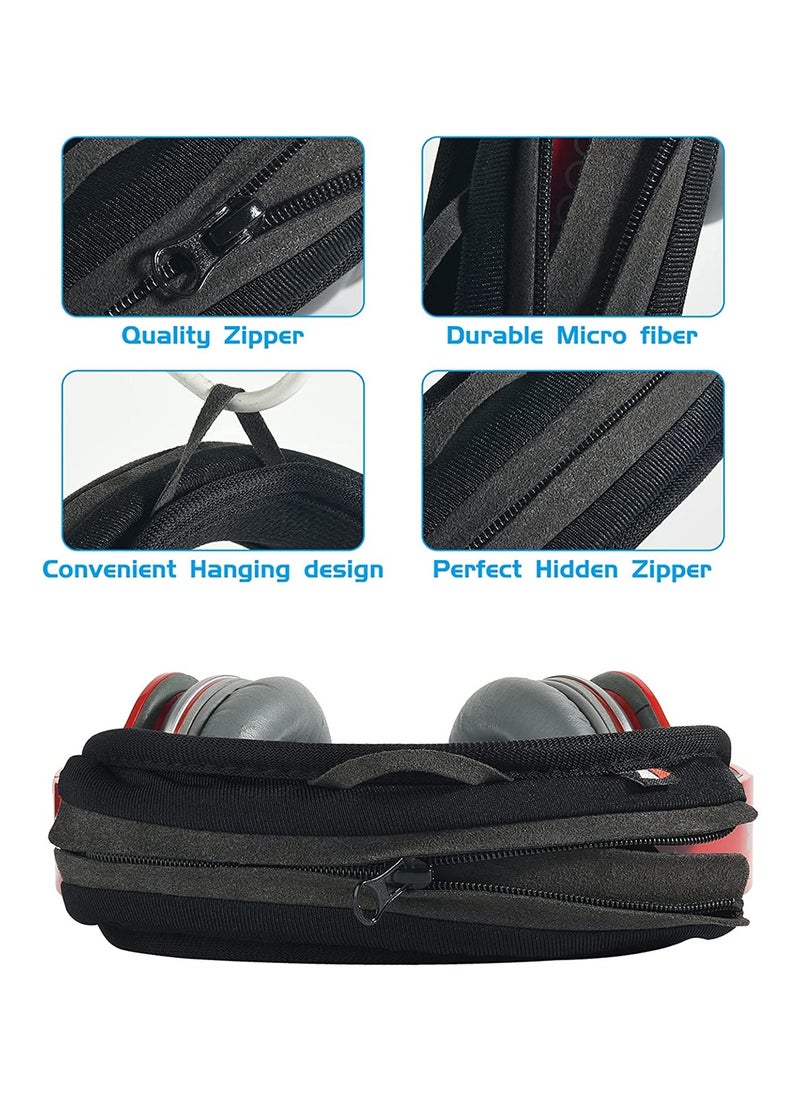 KASTWAVE - Universal Replacement Headband Cushion Pad Cover Protector Compatible with for ATH M50X, for QC 35i/35ii, for QC25, for Solo 2/Solo 3, for Studio 2/3 Headphones, Cushion Protector Pad for Headphones - Image 1