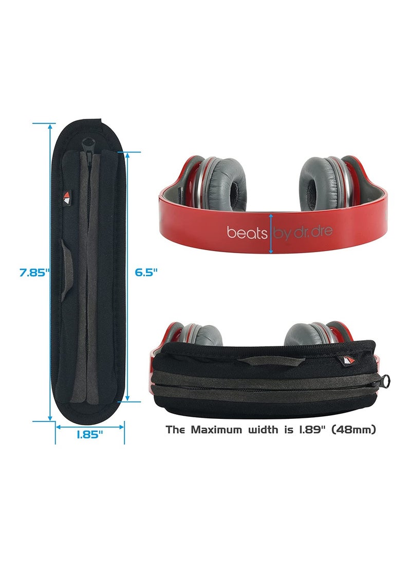 KASTWAVE - Universal Replacement Headband Cushion Pad Cover Protector Compatible with for ATH M50X, for QC 35i/35ii, for QC25, for Solo 2/Solo 3, for Studio 2/3 Headphones, Cushion Protector Pad for Headphones - Image 1