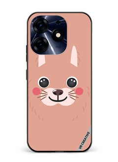 VR CREATIVE Protective Case Cover For Tecno Spark 10 Pro Lama Cartoon Face Design Multicolour  - Image 1