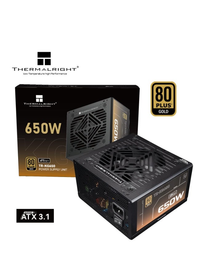Thermalright TR-KG650 650W Gold Power Supply Module Cooling Feature Desktop Server Computers 700W Output ATX3.1 650W DC Max 12V - Image 1