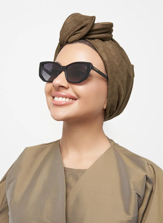 30 سندايز نظارة شمسية نسائية 30Sundays BRIAR سداسية بحماية UV400 أسود