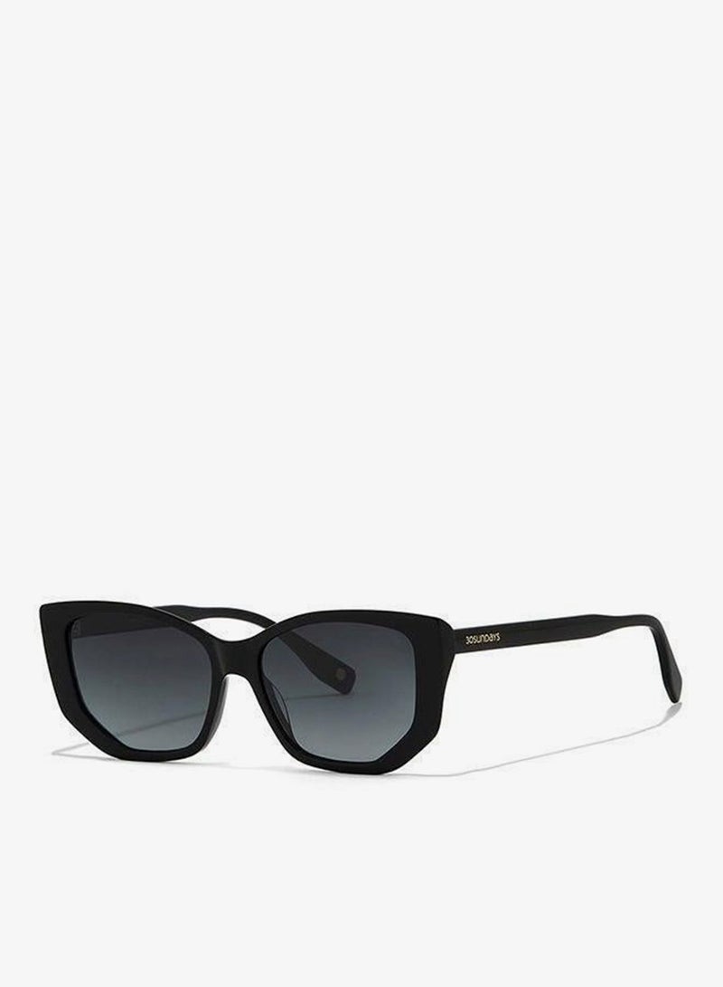 30Sundays BRIAR,Women Sunglasses, Hexagon Sunglasses, UV Protection: UV400 (Black,Black) - Image 3