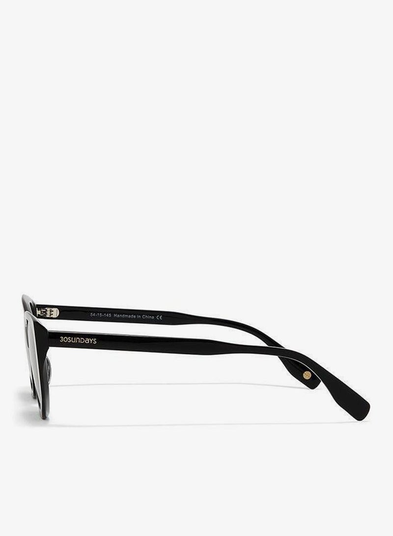 30Sundays BRIAR,Women Sunglasses, Hexagon Sunglasses, UV Protection: UV400 (Black,Black) - Image 4