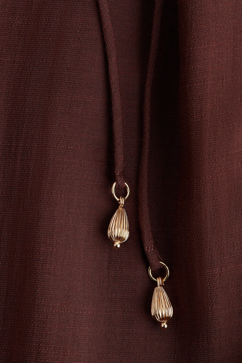 H&M Bow-collar shirt dress