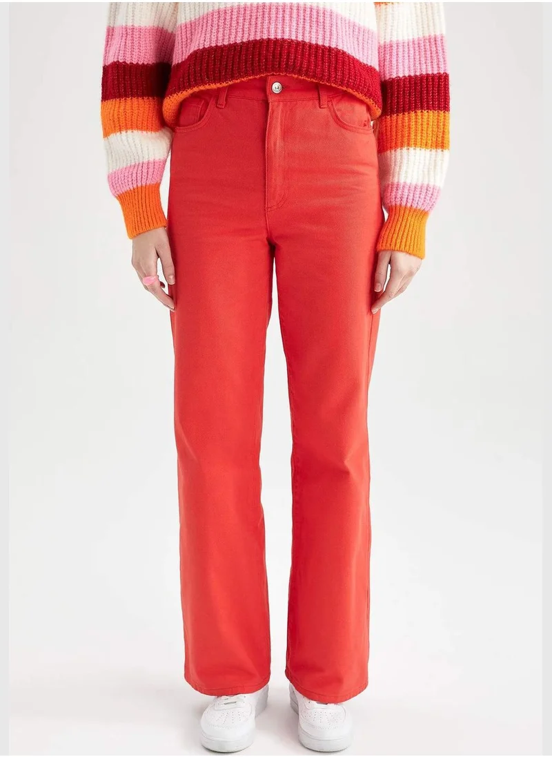 DeFacto Woman Wide Leg Woven Trousers