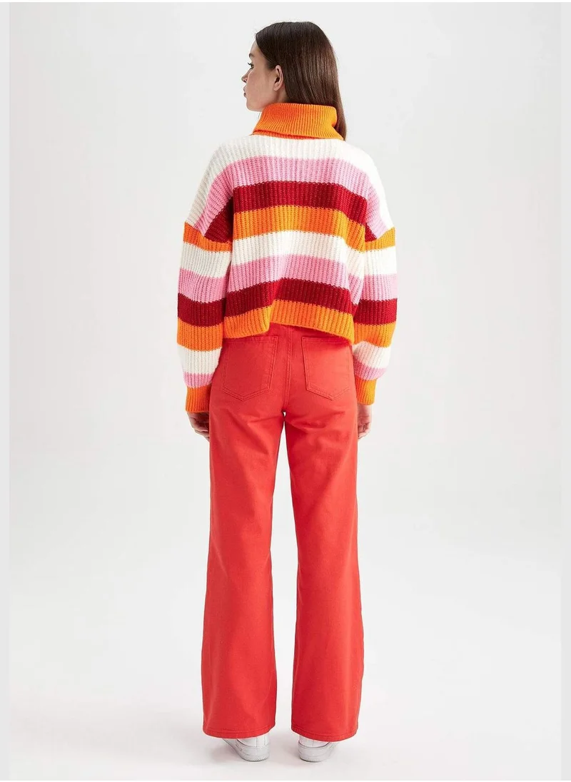 DeFacto Woman Wide Leg Woven Trousers