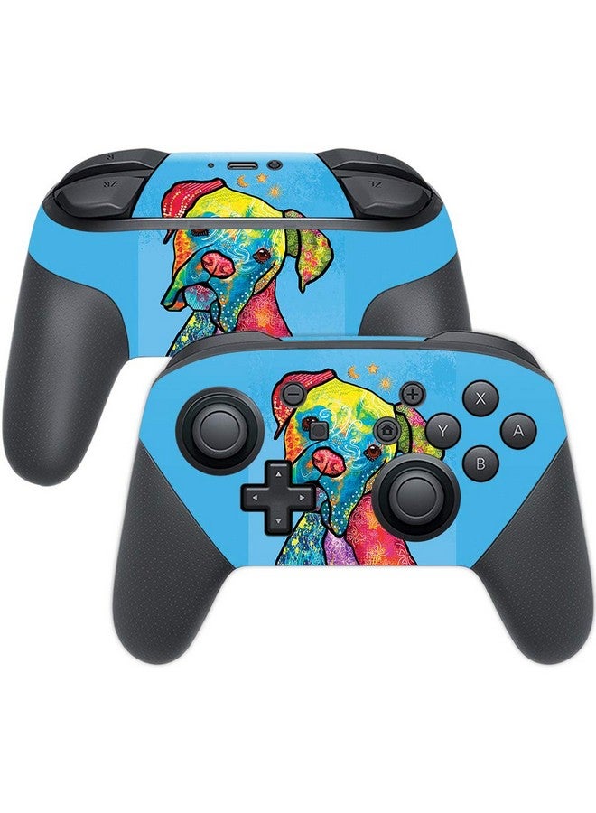 MIGHTY SKINS Mightyskins Skin Compatible With Nintendo Switch Pro Controller Boxer Rainbow | Protective, Durable, And Unique Vinyl Decal Wrap Cover | Easy To Apply, Remove, And Change Styles | Made In The Usa - Image 1