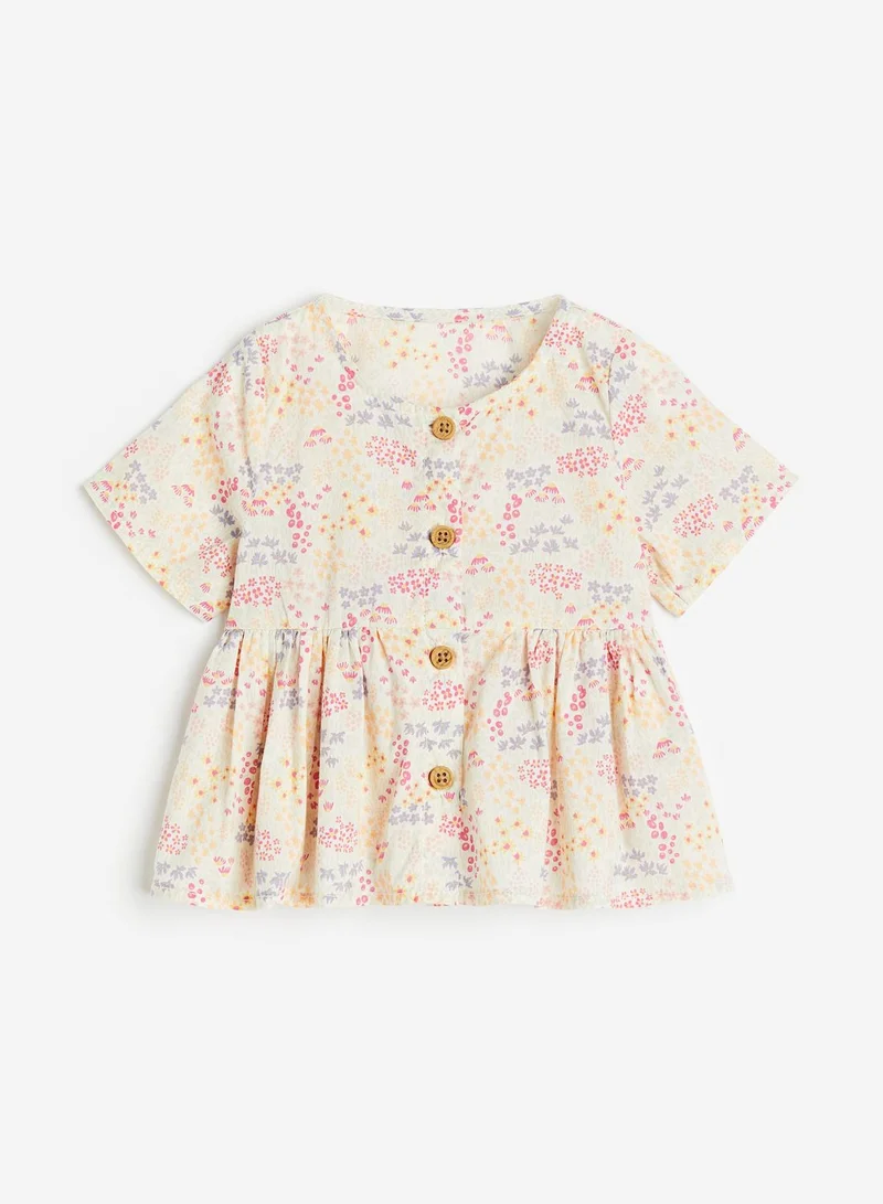 H&M Kids Seersucker Peplum Blouse