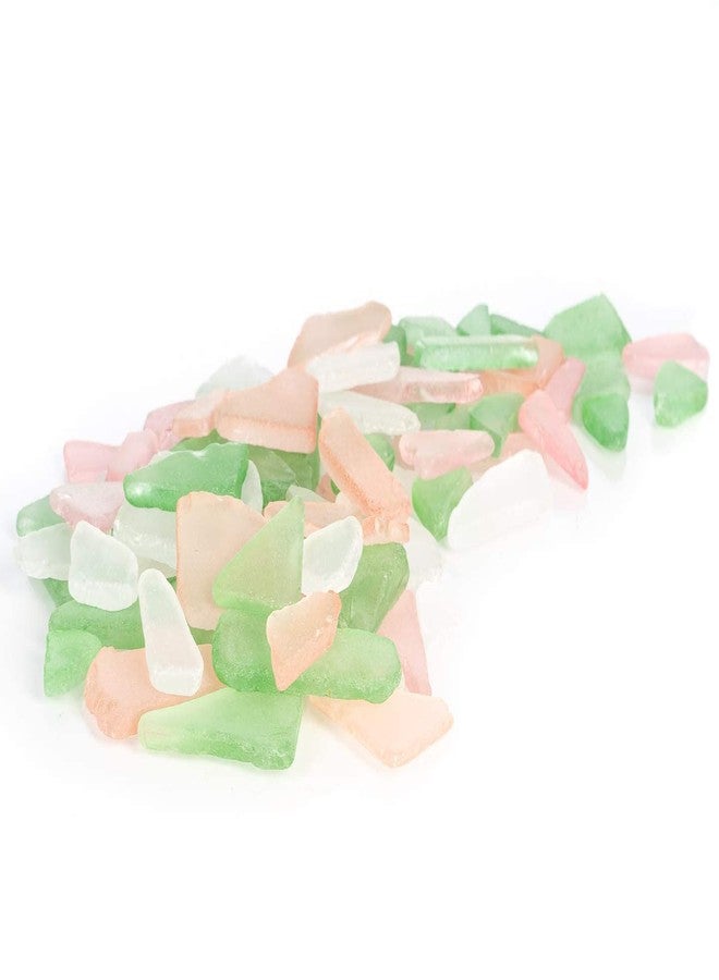 Nautical Crush Trading Sea Glass for Crafts - 11oz Pink, Green & White Sea Glass Decor, Tumbled Seaglass, Seaglass for Crafts, Beachglass Decor, Nautical Vase Fillers, Coastal Art Supplies - Image 5