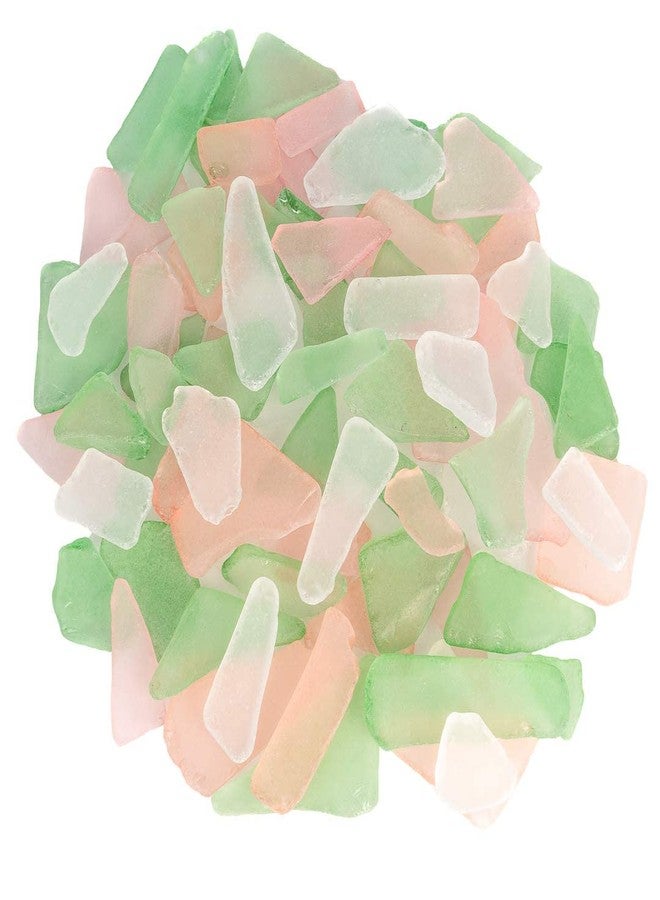 Nautical Crush Trading Sea Glass for Crafts - 11oz Pink, Green & White Sea Glass Decor, Tumbled Seaglass, Seaglass for Crafts, Beachglass Decor, Nautical Vase Fillers, Coastal Art Supplies - Image 4