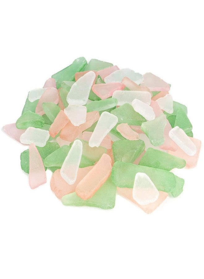 Nautical Crush Trading Sea Glass for Crafts - 11oz Pink, Green & White Sea Glass Decor, Tumbled Seaglass, Seaglass for Crafts, Beachglass Decor, Nautical Vase Fillers, Coastal Art Supplies - Image 3