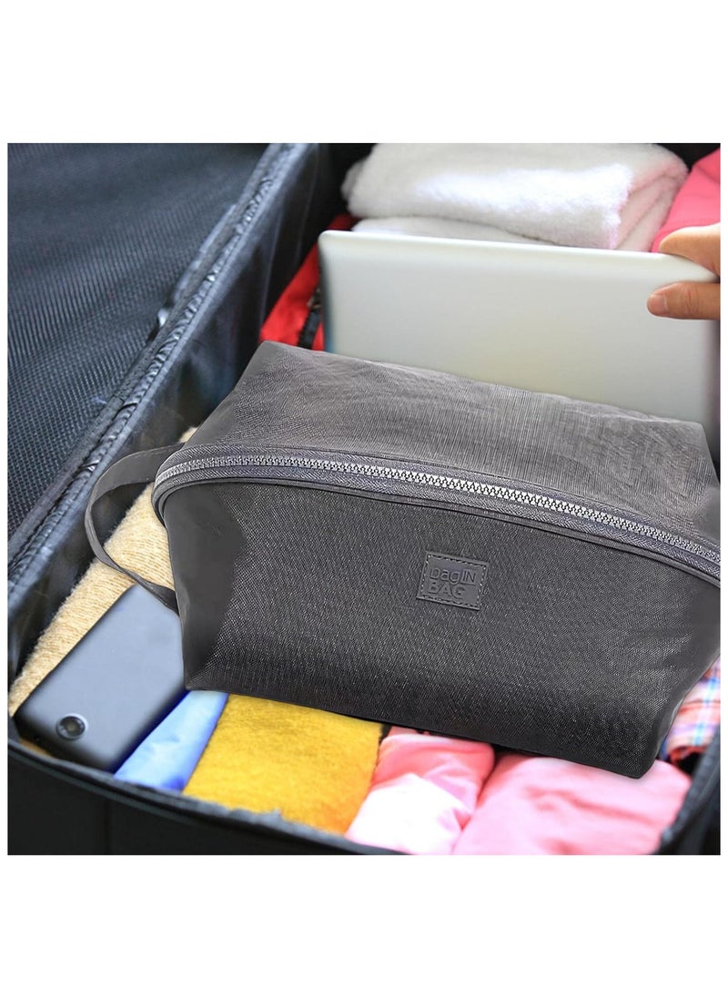 S SYMEFER - Travel Underwear Storage Bag,Packing Bag Organizer for Bra with Multi-Pocket Bag - Travel Lingerie Cube Large Capacity Toiletry Bag for Underwear Socks Bras Underpants, Grey - Image 1