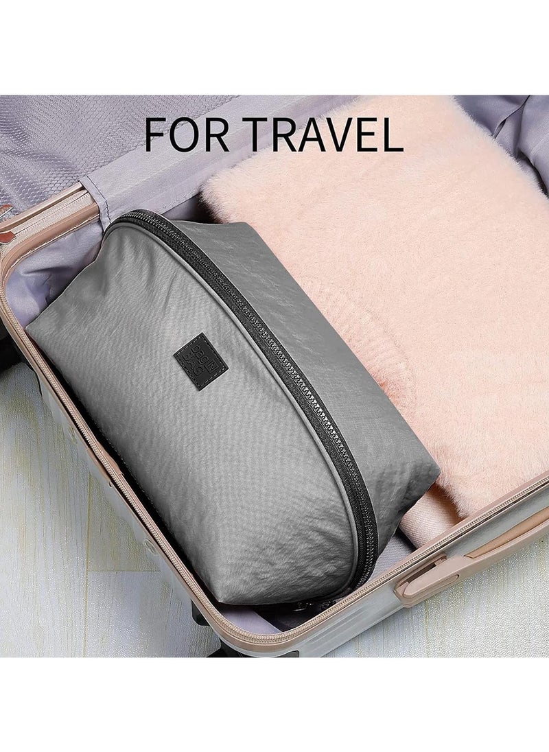 S SYMEFER - Travel Underwear Storage Bag,Packing Bag Organizer for Bra with Multi-Pocket Bag - Travel Lingerie Cube Large Capacity Toiletry Bag for Underwear Socks Bras Underpants, Grey - Image 1
