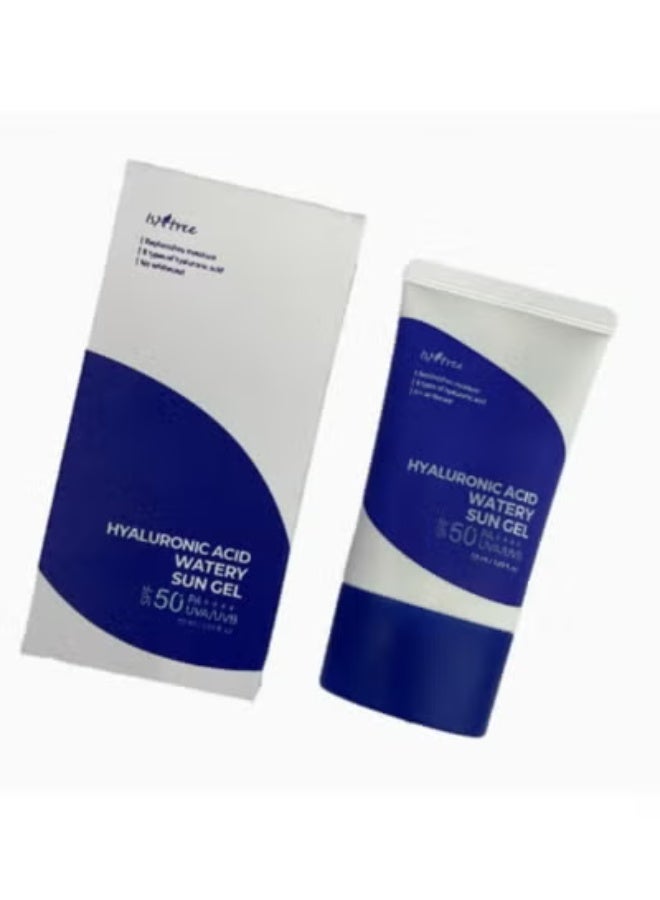 IsNtree Radiant Protection, Isntree Watery Sun Gel Infused with Eight Types of Hyaluronic Acid, Sunscreen, Sunblock, SPF50+PA++++ (Sun Protection Factor), UVA, UVB, - Image 2