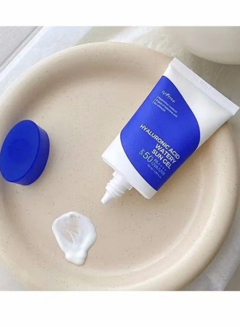 IsNtree Radiant Protection, Isntree Watery Sun Gel Infused with Eight Types of Hyaluronic Acid, Sunscreen, Sunblock, SPF50+PA++++ (Sun Protection Factor), UVA, UVB, - Image 5